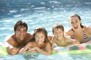 Family Pool Side Fun