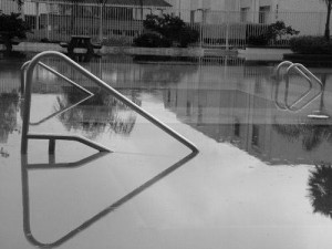 swimming pool flooding