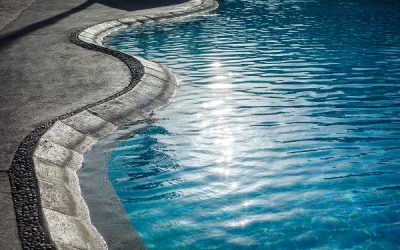 What is swimming pool coping?